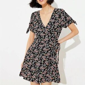 LOFT Skort Wrap Dress Floral
